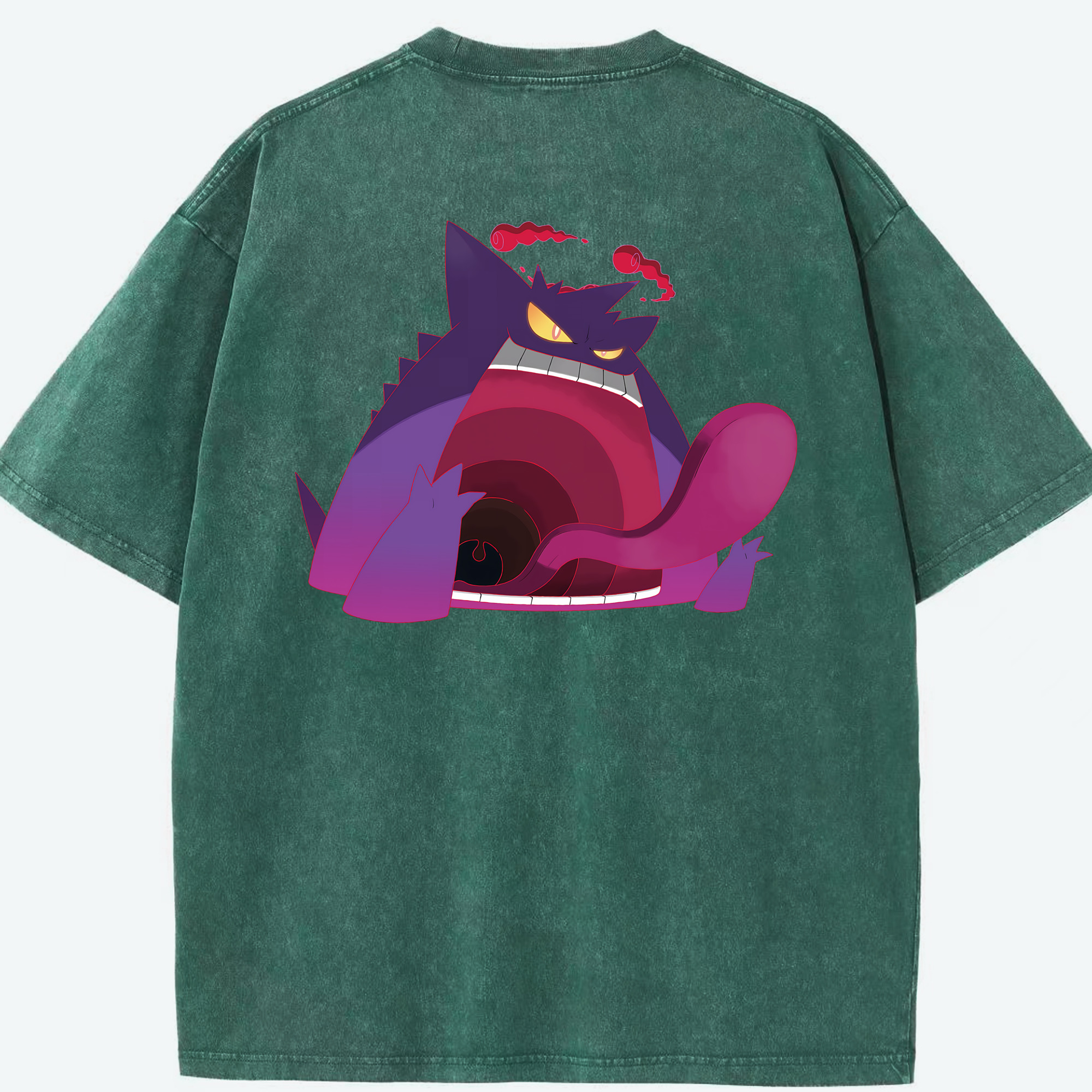 （画像用） ポケットモンスター Pokémon 綿100% ヴィンテージ風 半袖Tシャツ（背面プリント）